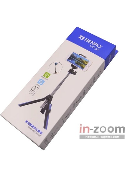 Orange Benro MK10 El Masaüstü 4 In 1 Uzatılabilir Selfie Sopa Canlı Tutucu Bluetooth Uzaktan Kumanda IPhone Gopro Huiwei Mı Telefon (Yurt Dışından) fırsatları