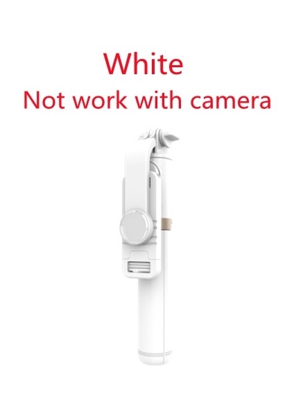 Beyaz Yüksek Kaliteli Kablosuz Bluetooth Özçekim Çubuğu Tripod Uzaktan Kumanda ile Palo Özçekim Iphone Eylem Kamera Için Uzatılabilir Katlanabilir Monopod (Yurt Dışından)