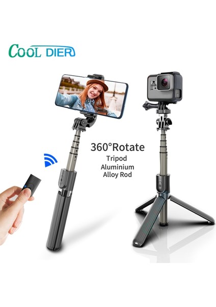 Beyaz Yüksek Kaliteli Kablosuz Bluetooth Özçekim Çubuğu Tripod Uzaktan Kumanda ile Palo Özçekim Iphone Eylem Kamera Için Uzatılabilir Katlanabilir Monopod (Yurt Dışından) fiyatları