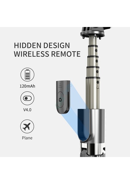 Beyaz Yüksek Kaliteli Kablosuz Bluetooth Özçekim Çubuğu Tripod Uzaktan Kumanda ile Palo Özçekim Iphone Eylem Kamera Için Uzatılabilir Katlanabilir Monopod (Yurt Dışından) modelleri