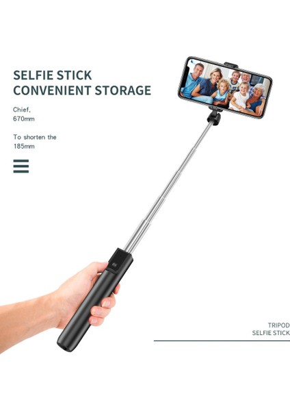 P50 3in1 Kablosuz Bluetooth Selfie Çubuğu, Uzaktan Kumanda ile Genişletilebilir Mini Tripod Ios Android Için Fotoğraf Canlı Yayını Vlog (Yurt Dışından) indirimleri