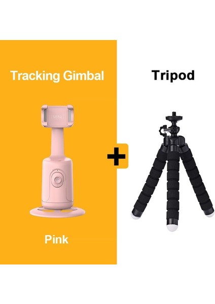 Pembe Mini Tripod Yeni Akıllı Çekim Selfie Çubuğu 360 Derece Takip Takip Gimbal Sabitleyici Telefon Tutucu Tiktok Canlı Fotoğrafçılık Için Standı (Yurt Dışından)