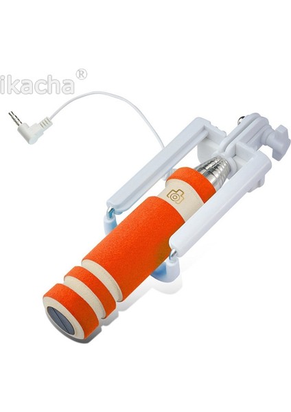 Mavi Evrensel Mini Selfie Sopa Monopod Iphone Samsung Android Ios Için Dahili Deklanşör Tutucu Kablolu Selfie Akıllı Telefon Kamera (Yurt Dışından)