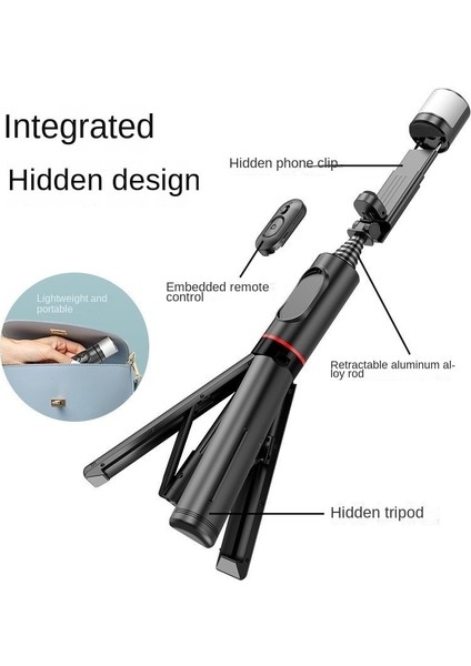Q12 Pembe Statyw Selfie Yapma Aparatı Telefon Insta 360 Selfie Çubuğu Drążek Teleskopoowy Bezprzewodowy Kijek Selfie Yapma Orijinal (Yurt Dışından)