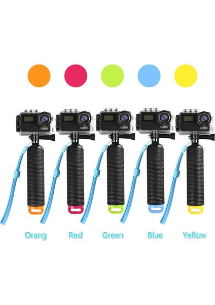 Yeşil Su Geçirmez Yüzen El Kavrama Sualtı Selfie Sopa Gopro Hero Oturumu Pro Şamandıra Kolu Dalış Eylem Kamera (Yurt Dışından) fiyatları