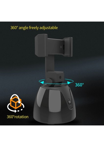 360 Derece Dönen Kafa Tripod Taşınabilir Otomatik Yüz Takip ve Cep Telefonu Canlı Vlog Video Çekimi Için Kamera Takipçisi (Yurt Dışından)