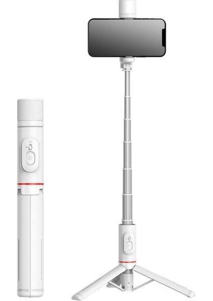Q102S Whitefill Light Statyw Selfie Yapma Uchwyt Aparatu Telefon Insta 360 Selfie Çubuğu Drążek Teleskopoowy Bezprzewodowy Kijek Selfie Yapma Orijinal (Yurt Dışından)