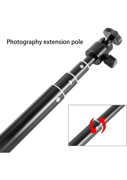 P204B Taşınabilir Selfie Çubuğu 4 Bölüm Teleskopik Selfie Çubuğu El Monopod Akıllı Telefon Kameraları Için Standart 1/4 Vida H8WD (Yurt Dışından)