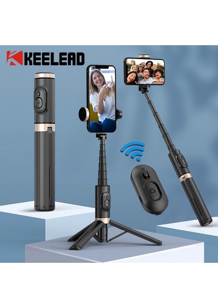 Seçenek 2 Bluetooth Kablosuz El Selfie Çubuğu Tripod Uzatılabilir Monopod Için Uzaktan Kumanda ile Huawei iPhone 13 Pro Max Xiaomi Telefon Canlı (Yurt Dışından)