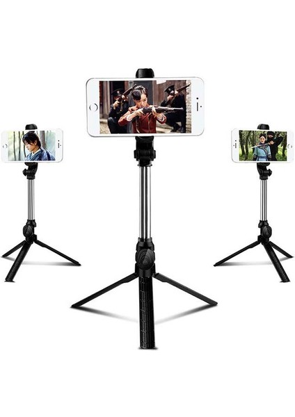 Beyaz 3 In 1 Kablosuz Bluetooth Selfie Sopa El Monopod Deklanşör Uzaktan Katlanabilir Mini Tripod IPhone Xr 8x7 6s Artı Hızlı (Yurt Dışından) indirimleri