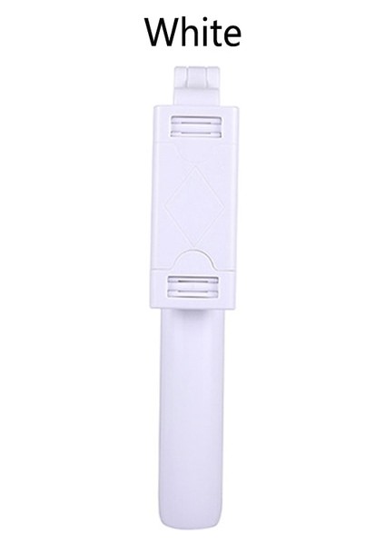Beyaz 3 In 1 Selfie Sopa Telefon Tripod Uzatılabilir Monopod iPhone 12 Samsung Xiaomi Akıllı Telefon Için Bluetooth Uzaktan Kumanda ile Selfie Sopa (Yurt Dışından)