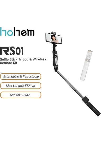 Beyaz Hohem 3 In 1 Selfie Çubuk Telefon Tripod Uzatılabilir Monopod Isteady X/x2/v2 Için Uzaktan Destek Akıllı Telefon ile (Yurt Dışından) fiyatları