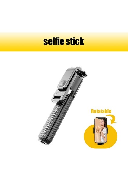 Stil 02 Roreta 2022 Yeni Bluetooth Katlanabilir Kablosuz Selfie Sopa Monopod Deklanşör Dolgu Işığı Tripod iPhone Android Telefon Için (Yurt Dışından)