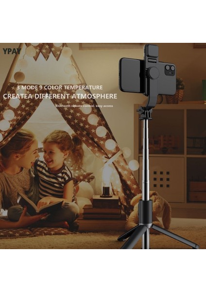 Paket1 Beyaz Kablosuz Bluetooth Selfie Çubuğu Dolgu Işığı Deklanşörlü Uzaktan Kumanda Mini Tripod Akıllı Telefon Için Katlanabilir 360 ° Döndürme (Yurt Dışından) indirimleri