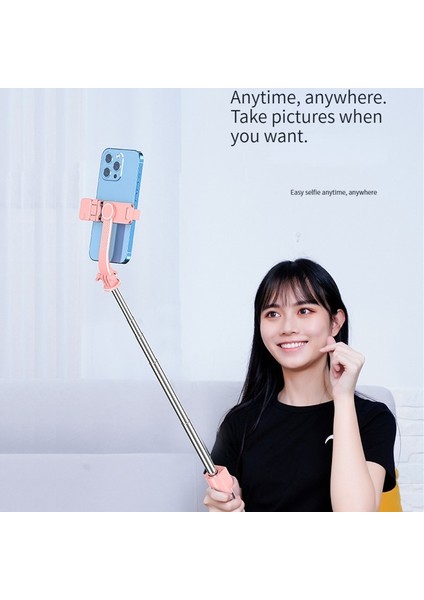 Işıklı Beyaz 2023 Yeni Selfie Çubuğu Bluetooth Kablosuz Uzaktan Kumanda Dolgu Işığı ile Selfie Katlanabilir Monopod Tripod Cep Telefonu Tutucusu Için (Yurt Dışından)