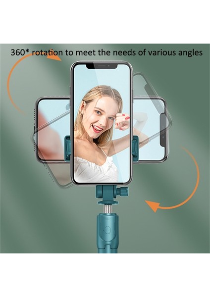 Işıklı Beyaz 2023 Yeni Selfie Çubuğu Bluetooth Kablosuz Uzaktan Kumanda Dolgu Işığı ile Selfie Katlanabilir Monopod Tripod Cep Telefonu Tutucusu Için (Yurt Dışından)