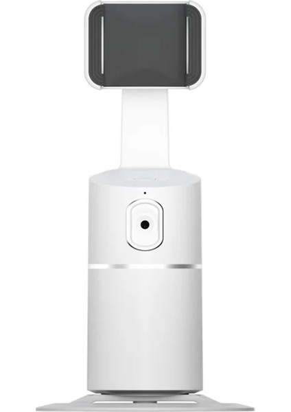 Beyaz 360 Rotasyon Otomatik Yüz Takip Kameralı Telefon Tutucu Tripod Aı Akıllı Çekim Selfie Sopa Fotoğraf Vlog Canlı Video Kaydedici (Yurt Dışından)