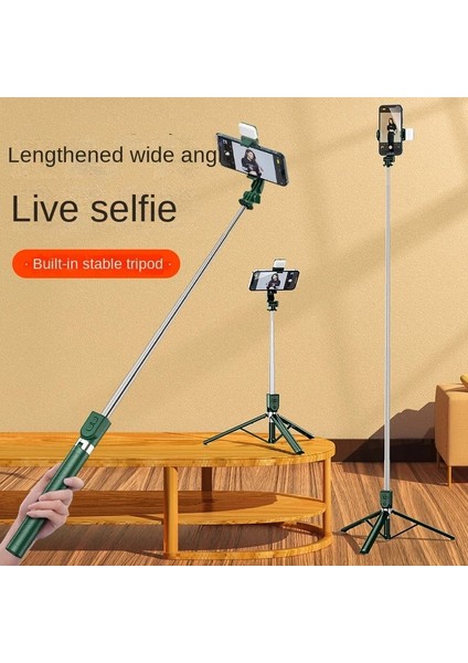 R1-0.7m Beyaz Telefon Selfie Sopa Teleskopik Çubuk Döner Tripod 360 Teleskopik Kutup Akıllı Telefon Standı Monopod Bluetooth Selfie Sopa Selfie (Yurt Dışından) modelleri