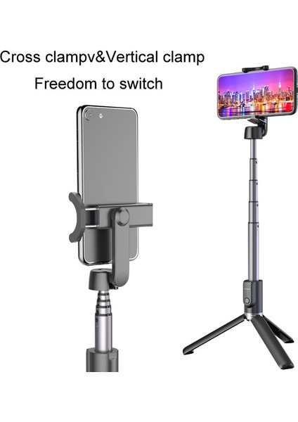 Beyaz Mamen Entegre Bluetooth Selfie Çubuk Tripod 18-64 cm Huawei Xiaomi Android Ios Telefon Için Ayarlanabilir Taşınabilir Telefon Tutucu (Yurt Dışından)