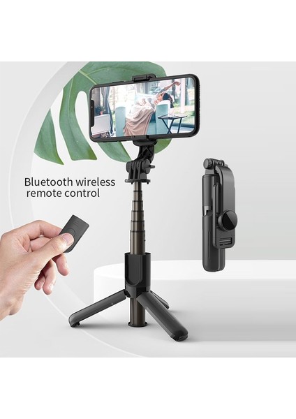 L10 Siyah Ruzsj L10 Mini Taşınabilir Selfie Çubuğu Monopod Tripod iPhone 12 Pro Max Uygun Huawei Xiaomi Gimbal Akıllı Telefon (Yurt Dışından) fırsatları