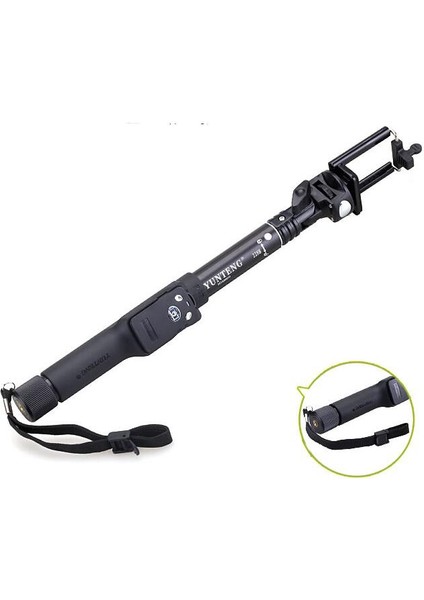 Bir Telefon Klibi Yunteng 2288 + 228 Uzatılabilir Selfie Monopod Bluetooth Uzaktan Selfie Sopa Mini Tripod Telefon Klibi (Yurt Dışından)