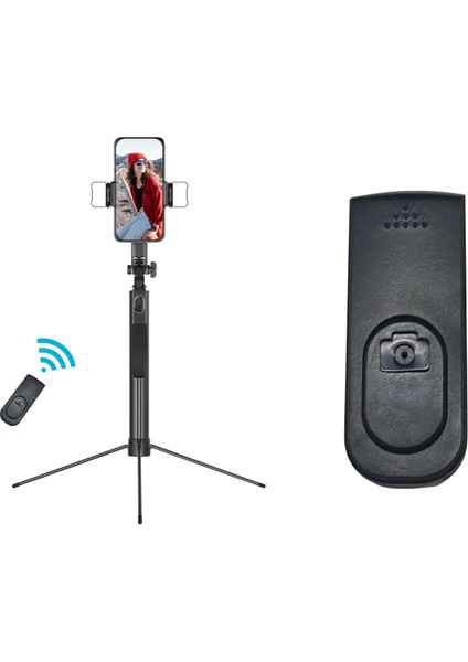 Uzaktan Kumanda Taşınabilir Açık Selfie Çubuğu Tripod El Uzatılabilir Akıllı Telefon Tripod iPhone Samsung Kamera Için Uzaktan Kumandalı Standı (Yurt Dışından)