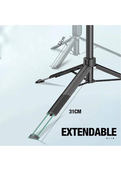 Tripod Yeni 160MM Bluetooth Selfie Çubuğu Tripod Gopro Aksiyon Kameraları Akıllı Telefonlar Selfie Işığı Için Dolgu Işığı ile Katlanabilir Monopod (Yurt Dışından)