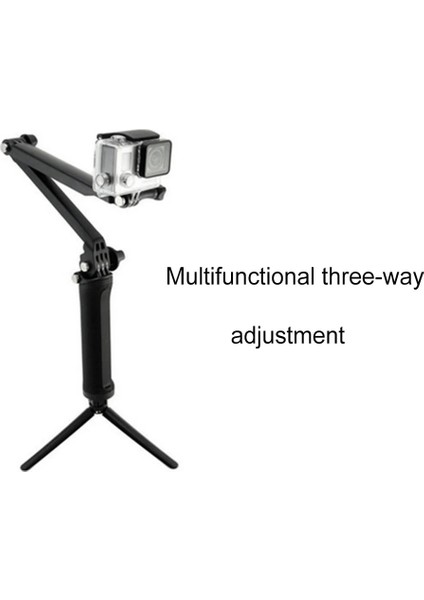 Siyah Su Geçirmez Selfie Çubuğu Yüzen El Kavrama + 3 Yollu Kavrama Kolu Monopod Kutup Tripod Gopro Hero Için Fit 9 8 7 6 Eylem Kamera (Yurt Dışından) fırsatları