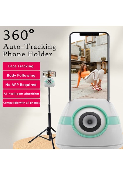 Wg Otomatik Yüz Takip Tripod Gimbal Sabitleyici 360 Rotasyon Selfie Sopa Telefon Montaj Canlı Vlog Video Için Akıllı Çekim Tutucu (Yurt Dışından) indirimleri