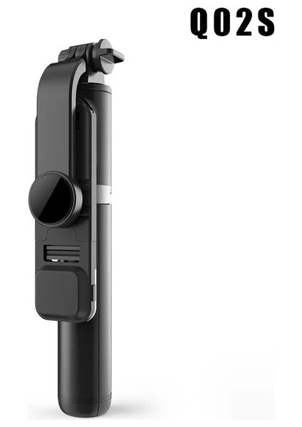 Siyah Kablosuz Selfie Çubuğu LED USB Şarjlı Selfie Çubuğu Tüm Cep Telefonları Için Selfie Modelleri Teleskopik Bluetooth Uyumlu (Yurt Dışından)