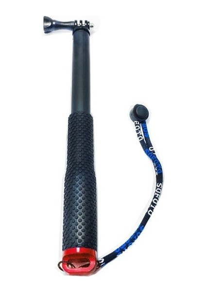 Kırmızı 92.5 cm Alüminyum Alaşımlı Uzatılabilir El Selfie Sopa Teleskop Direği Go Pro Hero Için 10 9 8 7 6 5 4 3 + Eylem Kamera (Yurt Dışından)