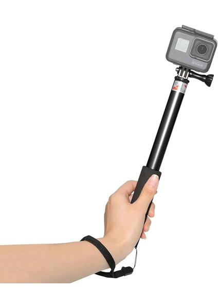 Klipsli Gümüş Monopod Tripod Gopro Sopa Için Teleskop Uzatılabilir Baton Selfie El Sophie Gopro Hero 3 Için Montaj Çubukları (Yurt Dışından)