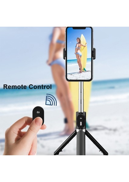 P20 Anti-Shake Bluetooth Cep Telefonu Selfie Çubuğu Fotoğraf Tripod Standı El Telefonu Tutucu Ayarlanabilir Uzatılabilir Selfie Çubuğu (Yurt Dışından)