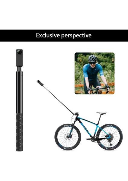 2 M Metal Görünmez Genişletilmiş Selfie Çubuğu INSTA360 X3 /djı Actıon 3 /gopro 11 10 9 Motosiklet Hareket Kamera Monopod Aksesuarları (Yurt Dışından) indirimleri
