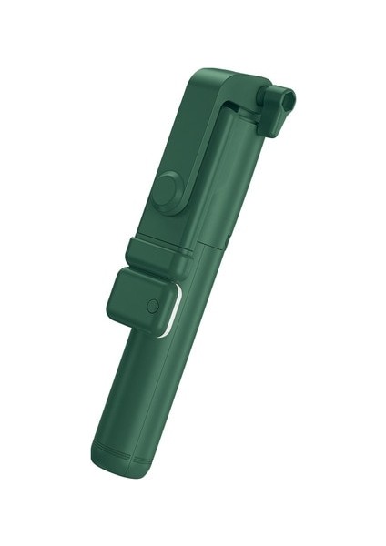 H1S Yeşil Selfie Çubuklarıtaşınabilir Kablosuz Bluetooth Uyumlu Katlanabilir Mini Tripod, Iphone Xiaomi Huawei Için Dolgu Işığı Uzaktan Deklanşör ile (Yurt Dışından)