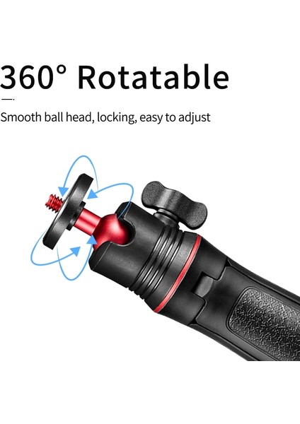 E Gopro Mini Selfie Sopa Tripod Gopro Kahraman Için Masa Standı 11 10 9 INSTA360 Djı Top Kafa Uzatılabilir Saplı Monopodlar (Yurt Dışından)