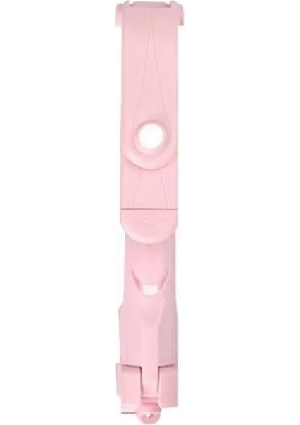 Pembe Kablosuz Bluetooth Selfie Çubuğu Taşınabilir Telefon Standı 360 ° Dönen Canlı Tripod M5TD (Yurt Dışından)
