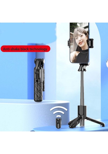 Beyaz 3'ü 1 Arada Selfie Çubuğu 360° Dönebilen Telefon Standı Tutucu Selfie Çubuğu Tripod Kablosuz Bluetooth Uzaktan Deklanşör Mini Uzatılabilir (Yurt Dışından) modelleri