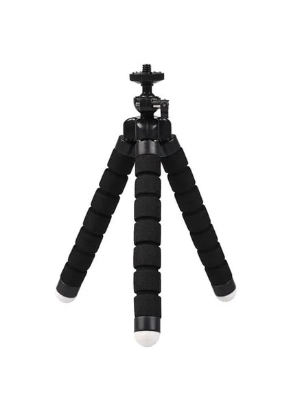 Siyah Tripod Tripod Braketi Cep Telefonu Tutucu Cep Telefonu Kamera Selfie Standı Monopod Kamera Montaj Desteği iPhone Için Fotoğraf Uzaktan Kumanda (Yurt Dışından)