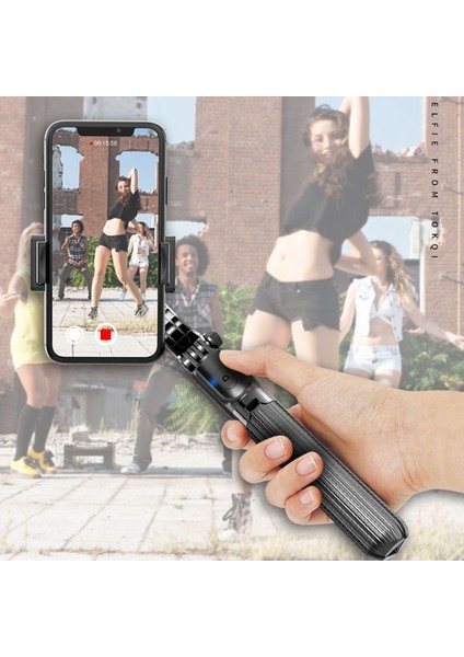 Siyah Tek Eksenli Sabitleyici Vlog Video Sarsıntı Önleyici Çekim Alüminyum Gimbal Sabitleyici Xiaomi Samsung iphone Selfie Sopa Tripod (Yurt Dışından) fırsatları