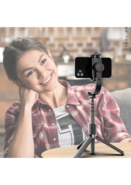 Siyah Tek Eksenli Sabitleyici Vlog Video Sarsıntı Önleyici Çekim Alüminyum Gimbal Sabitleyici Xiaomi Samsung iphone Selfie Sopa Tripod (Yurt Dışından) indirimleri