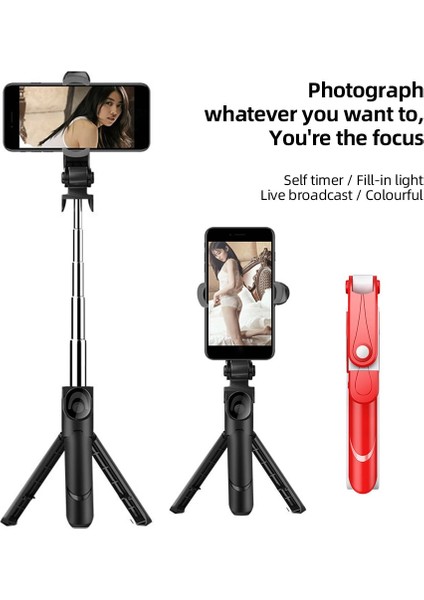 Beyaz 3 In 1 Uzatılabilir Selfie Çubuğu Tripod Halkalı Telefon Kılıfı Tutucu Ayrılabilir Kablosuz Uzaktan Iphone 13 12 11 Pro Max Video Kaydı (Yurt Dışından) indirimleri