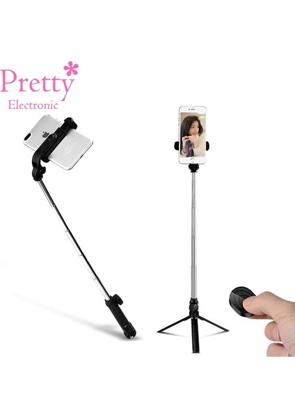 Pembe Kablosuz Bluetooth Selfie Sopa Mini Tripod Uzatılabilir Monopod Android Akıllı Telefon Için Evrensel Taşınabilir El (Yurt Dışından) fiyatları