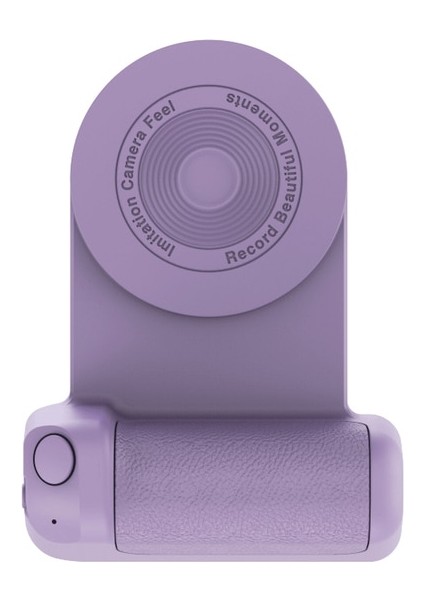 Mor Manyetik Kamera Kolu Selfie Güçlendirici Tutucu El Kavrama Bluetooth El Telefonu Sarsıntı Önleyici Selfie Cihazı Magsafe Kablosuz Şarj (Yurt Dışından)