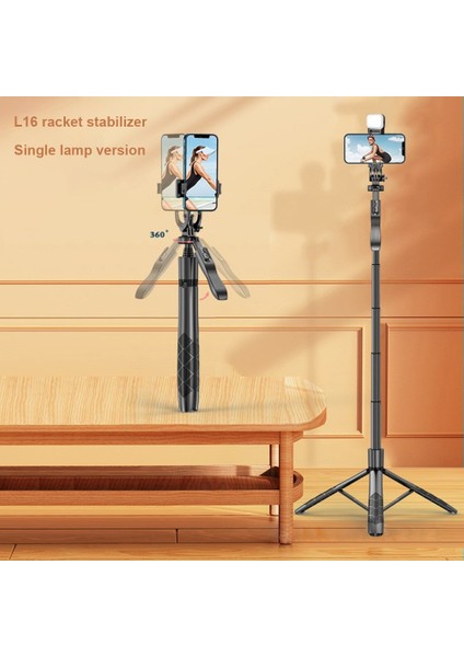 Model L16S Alüminyum Alaşımlı Cep Telefonu Tripod Uzatılabilir 1.6 M Akıllı Telefon Tutucu 360 Rotasyon Bluetooth Uyumlu Kablosuz Ios Android Için (Yurt Dışından) fırsatları