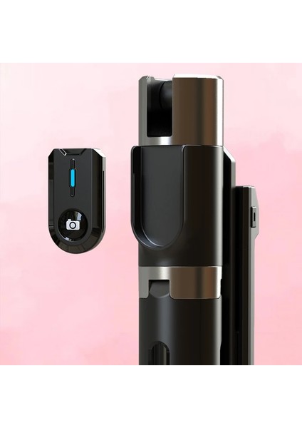 Siyah Kablosuz Bluetooth Selfie Sopa Uzatılabilir Monopod Mini Tripod Dolgu Işığı ile Bluetooth Uzaktan Deklanşör Ios Android Telefon Için (Yurt Dışından)
