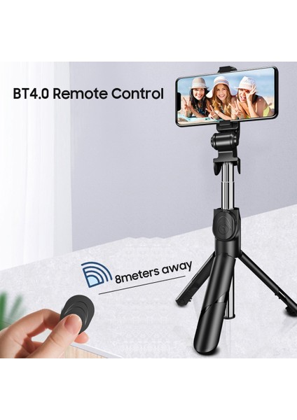 Beyaz Taşınabilir Bt Kablosuz Selfie Tripod Uzatılabilir Mini Selfie Çubuğu 360 ° Döndürme Telefon Akıllı Telefonlar Için Uzaktan Kumanda Deklanşör Standı (Yurt Dışından) fırsatları