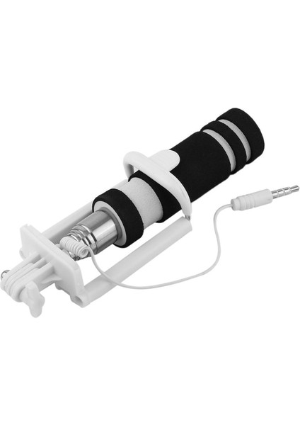 Telefon Tutucu Siyah 5 Renk Mini Uzatılabilir Kablolu Selfie Çubuğu Otoportre Çubuk Tutucu Monopod Palo Selfie Basstone iPhone Samsung Android Için (Yurt Dışından)
