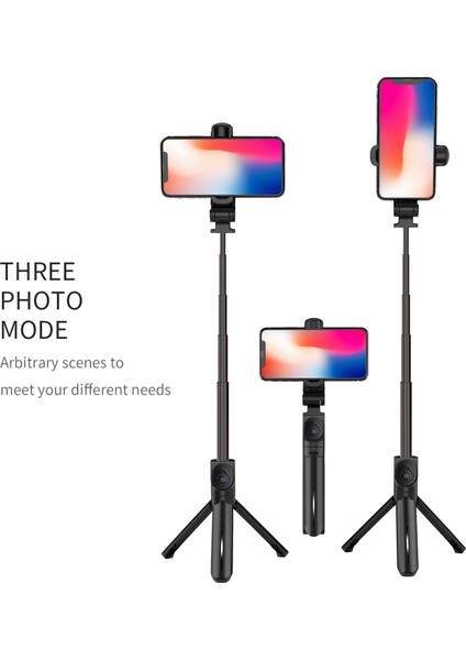 Beyaz Dahili Işık Taşınabilir Alüminyum Alaşım 76CM Selfie Çubuğu Katlanabilir 20CM IPhone Xiaomi Için Cep Telefonu Tutucu Esnek Bluetooth El Tipi (Yurt Dışından) fiyatları