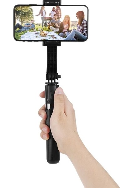 1 Adet H5 Selfie Çubuğu L08 L07 L03 Bluetooth El Gimbal Sabitleyici Selfie Çubuğu Tripod Sarsıntı Önleyici Ayarlanabilir Selfie Standı Otomatik Zamanlayıcı Artefakt Çubuk (Yurt Dışından) modelleri